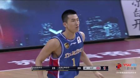 CBA 18/19赛季 江苏VS天津第一节：天津派出双外出场，双方首节战平