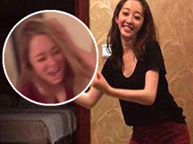 囧人囧事 逗比妹子跳舞用头砸墙
