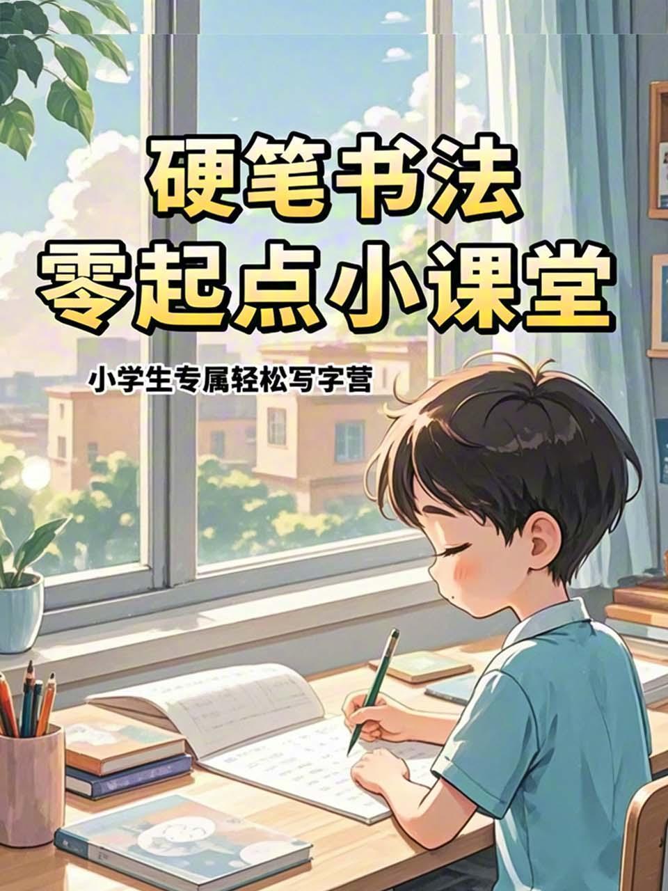 硬笔书法零起点小课堂：小学生专属轻松写字营