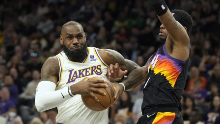 2021-2022赛季NBA集锦 湖人111-140太阳 詹姆斯空砍31分