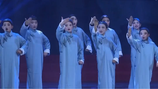 相约花戏楼 戏曲进校园优秀节目展演 小学生表演京剧《定军山》