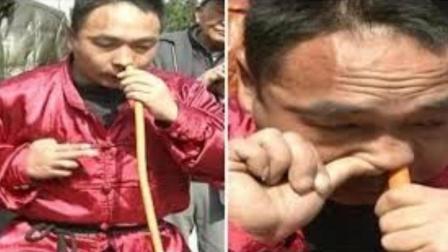 聊斋怪谈 男子用鼻孔给轮胎充气 老外：哇哦 中国功夫！