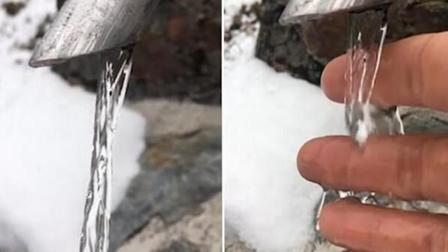 意摄影师拍摄层流现象流水瞬间静止如冰柱