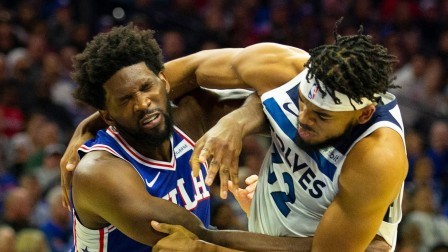NBA流言收割机 森林狼76人多人大混战，唐斯和恩比德双双被驱逐