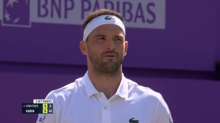 【全场回放】迪米特洛夫1-2科达 2024ATP500女王杯 男单第二轮