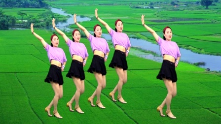 蓝莓思洁广场舞 最新热歌广场舞《爱你都不敢告诉你》附教学
