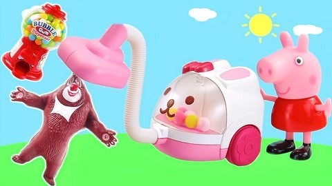 玩具益趣园 小猪佩奇熊出没吸尘器
