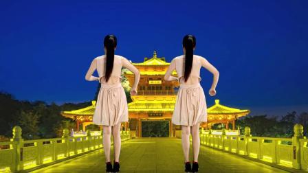 简单动感的32步广场舞《后海酒吧》背面演示