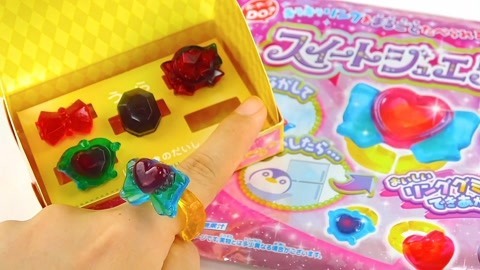 玩具益趣园 食玩DIY宝石戒指软糖