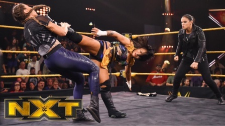WWE在中国 中国李霞大胜凡妮莎 遭遇善娜帮围攻 艰难一打三