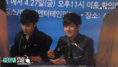 EXO 签售会 主白贤 饭拍版 12/04/28-EXO-K