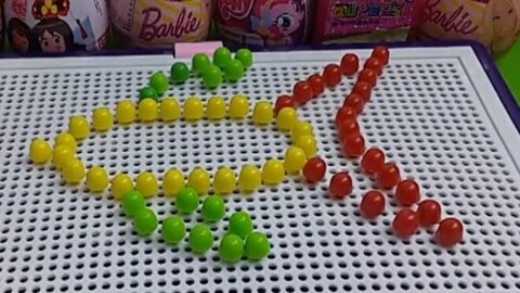 月采亲子游戏益智玩具 小马宝莉用蘑菇钉拼金鱼