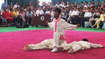 尘封赛事 尘封赛事 2005年第五届全国武术馆校武术比赛 对练比赛 005 男子三人对拳