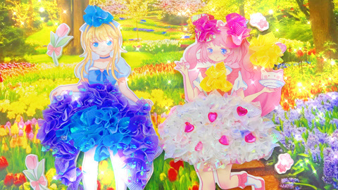 六一儿童赏花节公主的新裙子