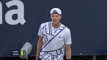 【全场回放】安贝尔2-1布劳沃 2024ATP250荷兰草地赛 男单1/4决赛