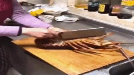 猿创精选 大厨一刀砍在龙虾痒痒肉上 才发现它是会蹦迪的食材 124