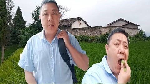 唱罢吹灯 四川农村大叔太会吃腊肉了，还跑到树下摘李子吃，太搞笑