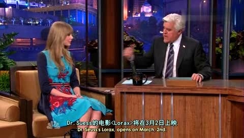 Taylor Swift Interview (The Tonight Show With Jay Leno 12/02/20 中英字幕版-Taylor Swift (泰勒·斯威夫特)