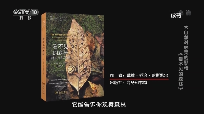 《读书》 20210831 戴维·乔治·哈斯凯尔 《看不见的森林》 大自然对心灵的慰藉：《看不见的森林》