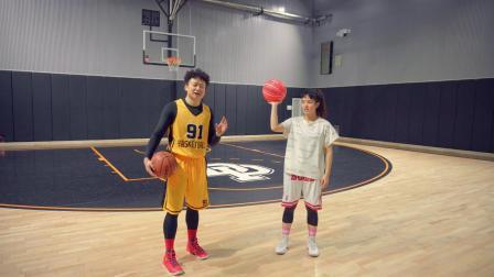 91篮球教学 第一季 三个动作测试美女篮球主播基本功