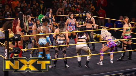 WWE在中国 NXT544：中国李霞参与15人上绳挑战赛