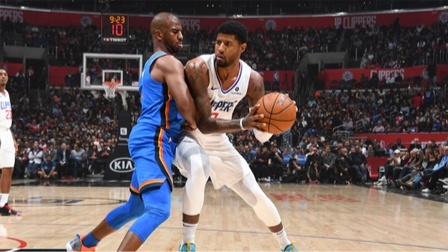 NBA流言收割机 哈雷尔28+12乔治18+7，快船主场险胜雷霆