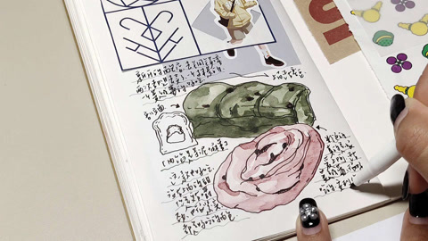 日常手帐 面包脑袋 可可爱爱