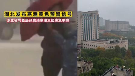 @所有人 强寒潮来袭湖北风雨雪齐聚，武汉或迎今冬初雪