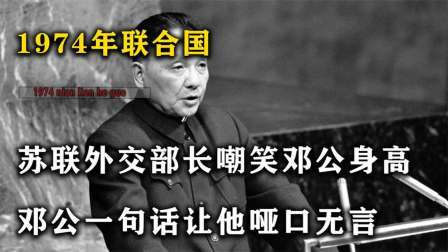 红墙往事 联合国，苏联外交部长嘲笑邓公身高，邓公一句话让他哑口无言