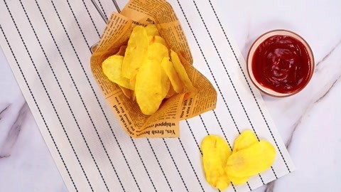 罐头小厨 自制非油炸健康薯片