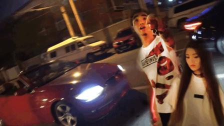 富二代强迫美女去宾馆 小罗开跑车拦截 61