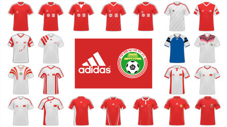 阿迪达斯时代中国男足球衣回顾