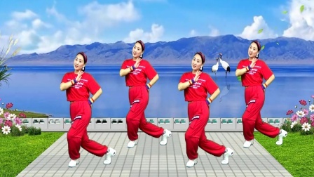 蓝莓思洁广场舞 甜歌美舞《蜓儿点水蝶恋花》舞姿轻盈曼妙 美极了