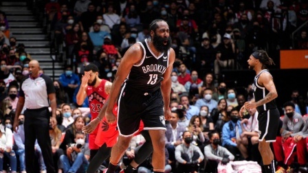 2021-2022赛季NBA集锦 NBA常规赛-杜兰特31+7 哈登28+10 篮网擒猛龙