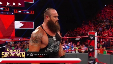 WWE RAW 2019 【RAW 06/03】两男掰手腕 肱二头肌要爆了