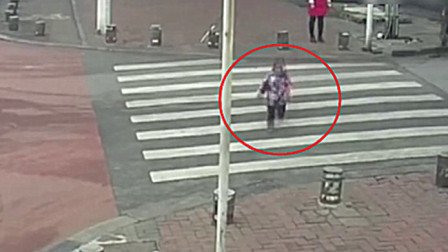 熊孩子斑马线来回跑 过路司机吓出冷汗