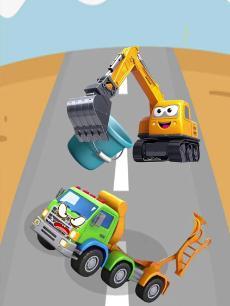 工程车认颜色趣味小卡车乐园