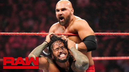 WWE RAW 2019 【RAW 07/15】恶霸AJ带人砸场李科学的比赛