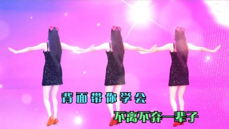 背面广场舞《不离不弃一辈子》相互的体贴守候如痴如醉