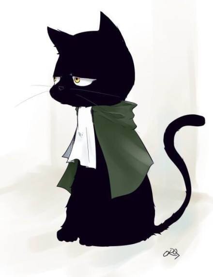 求黑猫的图片,漫画的!