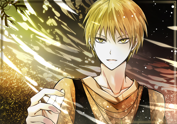 我怎么觉得有点像 黑的篮球 中的 黄濑凉太? 都是同人图.