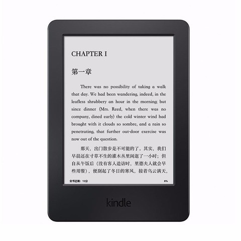 亚马逊kindle标清入门版黑色6英寸电子书阅读器