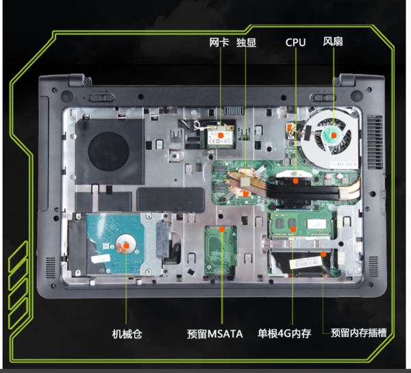 神舟k610di7d4拆机图解图片