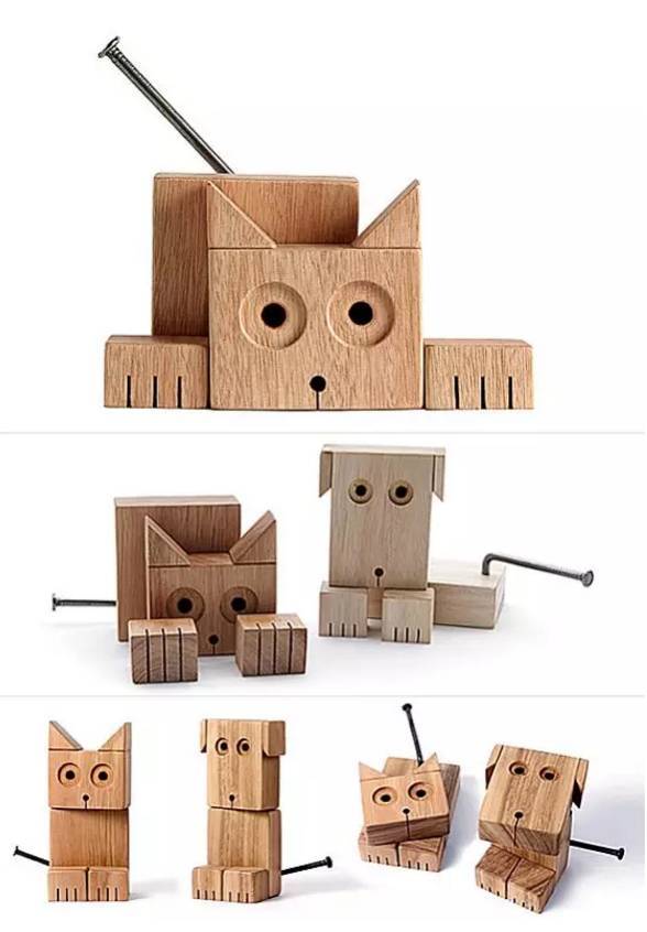 这些木头小动物得攻下多少妹子啊!